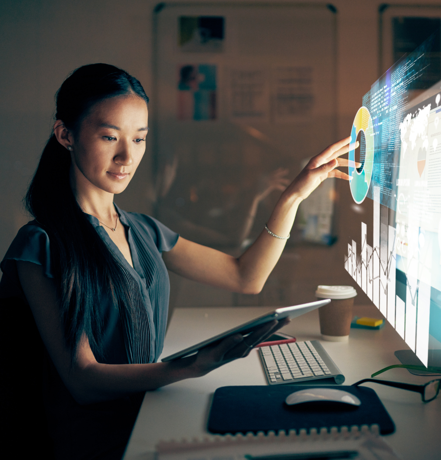 Web developer with laptop